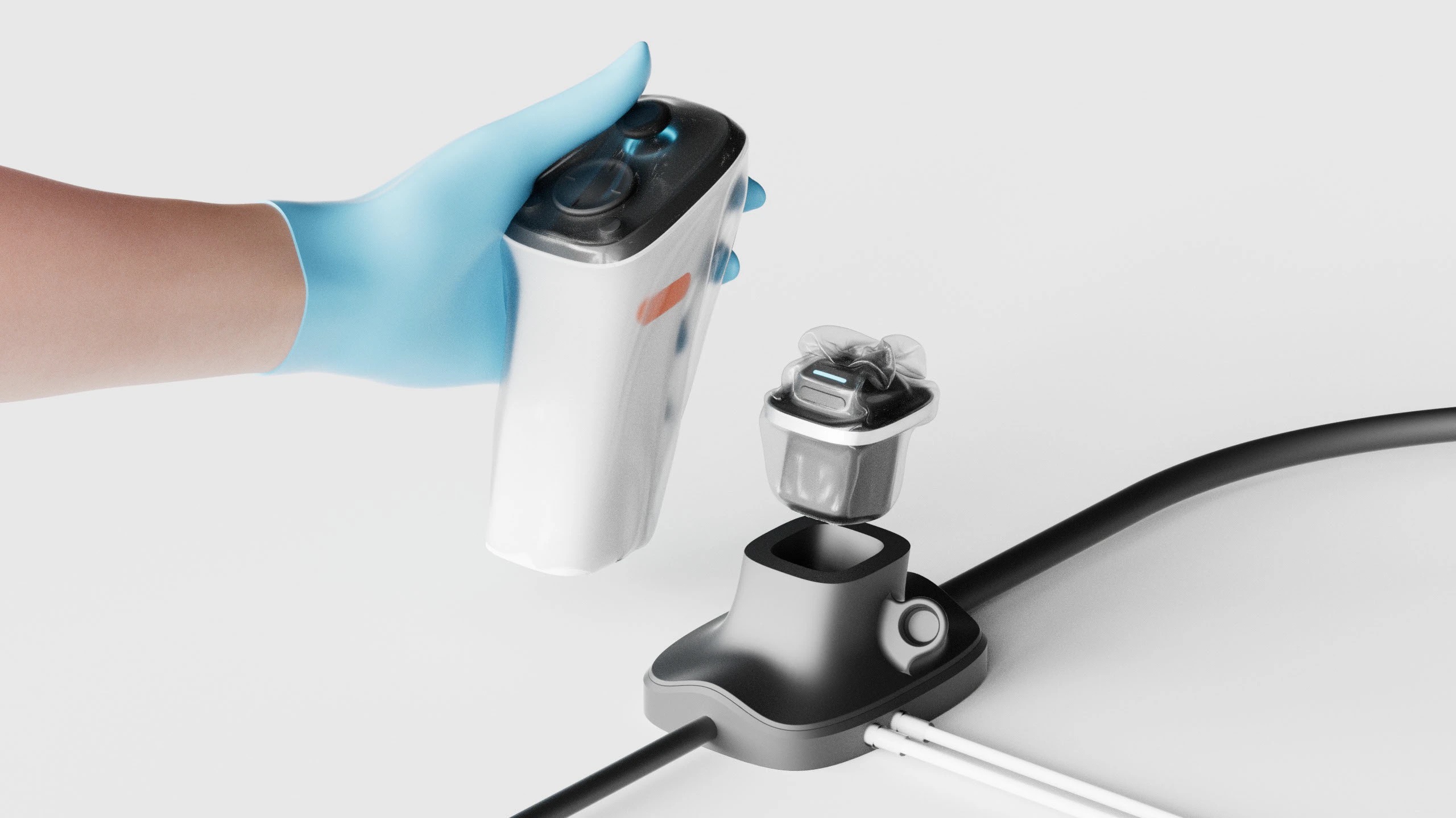 Detachable modular disposable endoscope visual