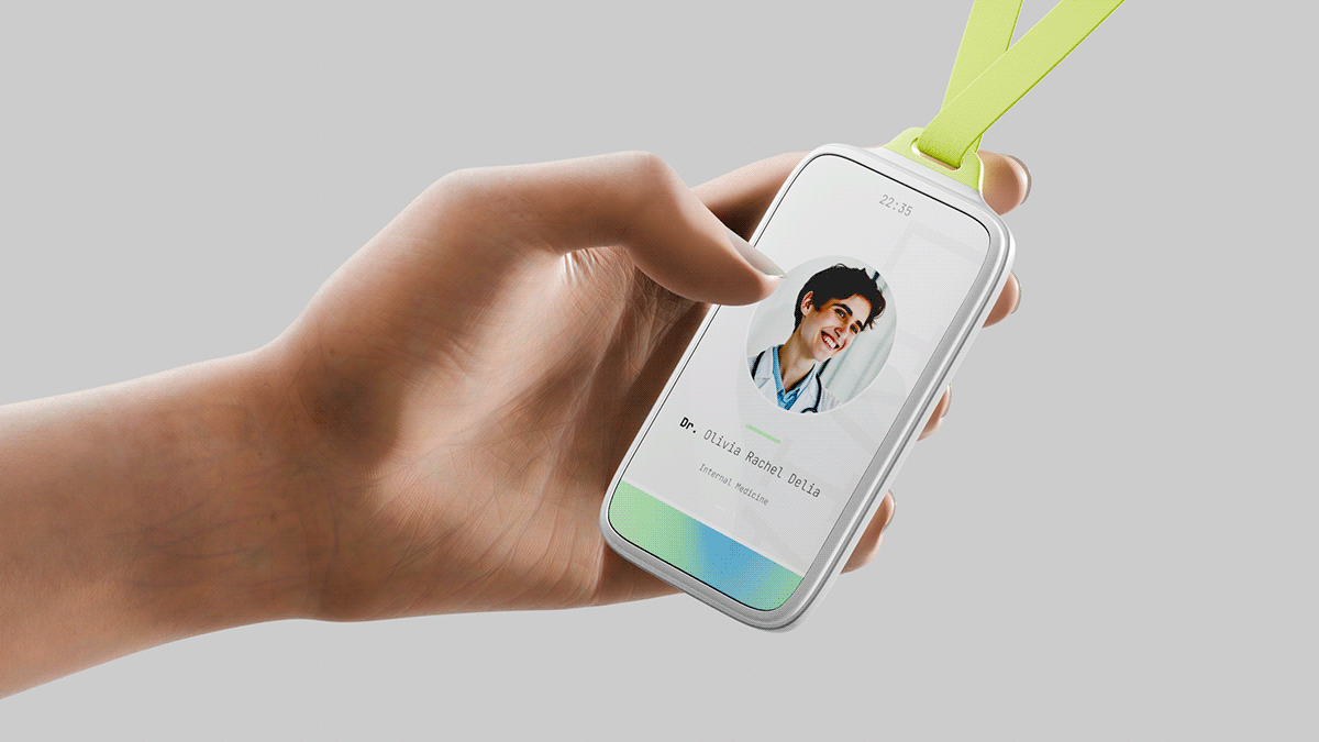 AI hospital monitoring detail visual